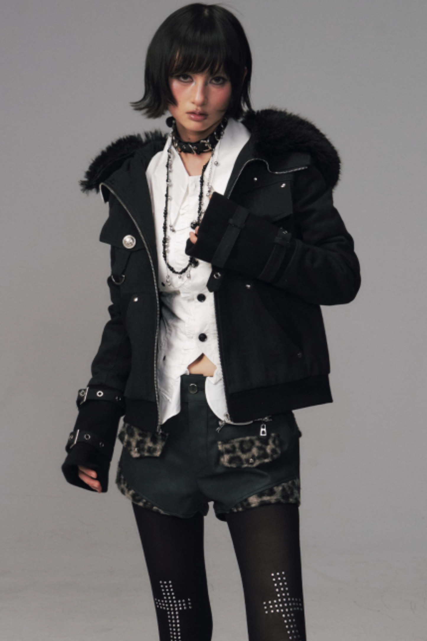 Retro Fur Hood Winter Jacket
