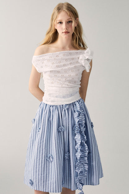 Irregular Knit Asymmetrical Top