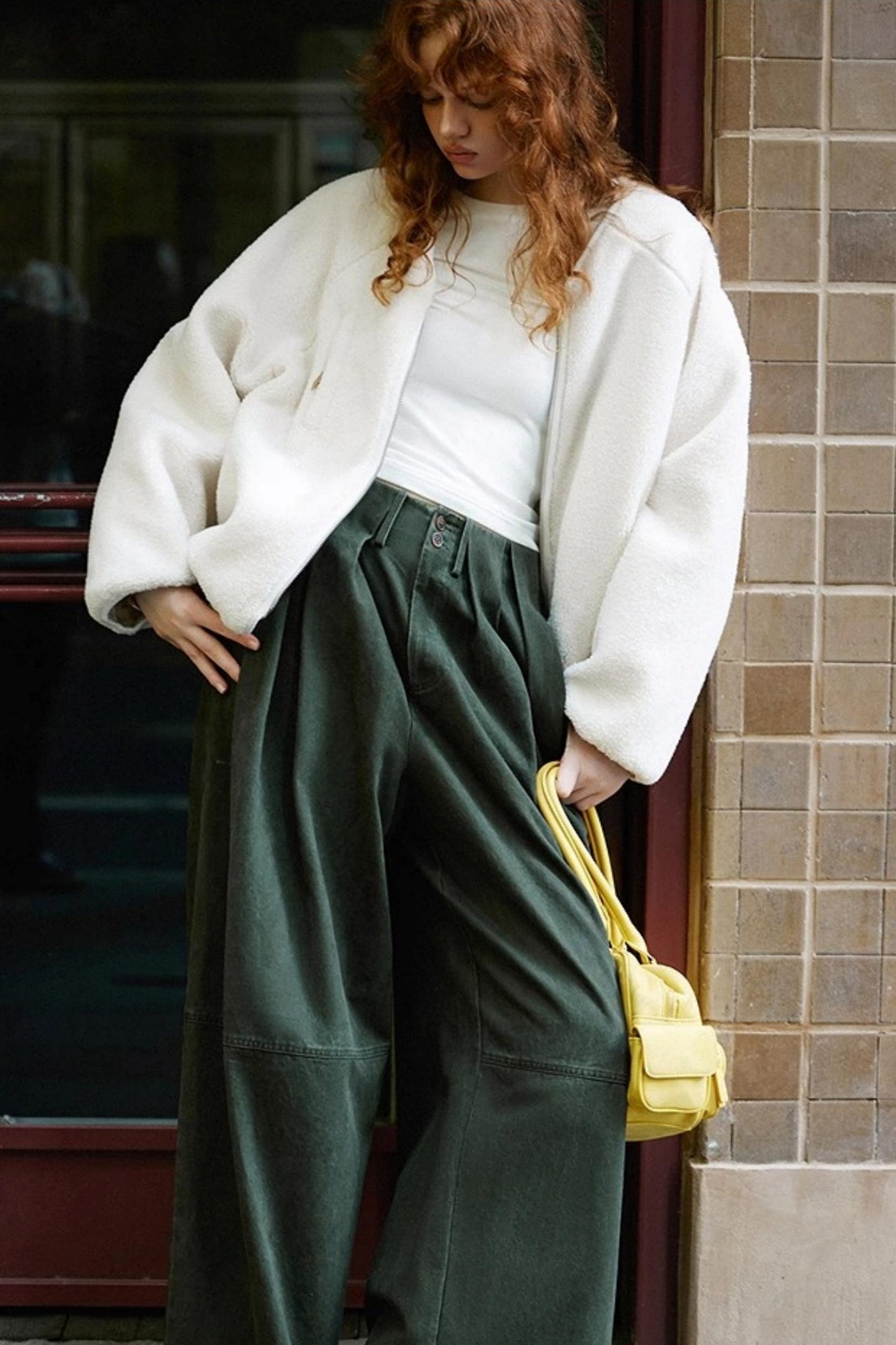 Lily Shadow Lambhair Coat