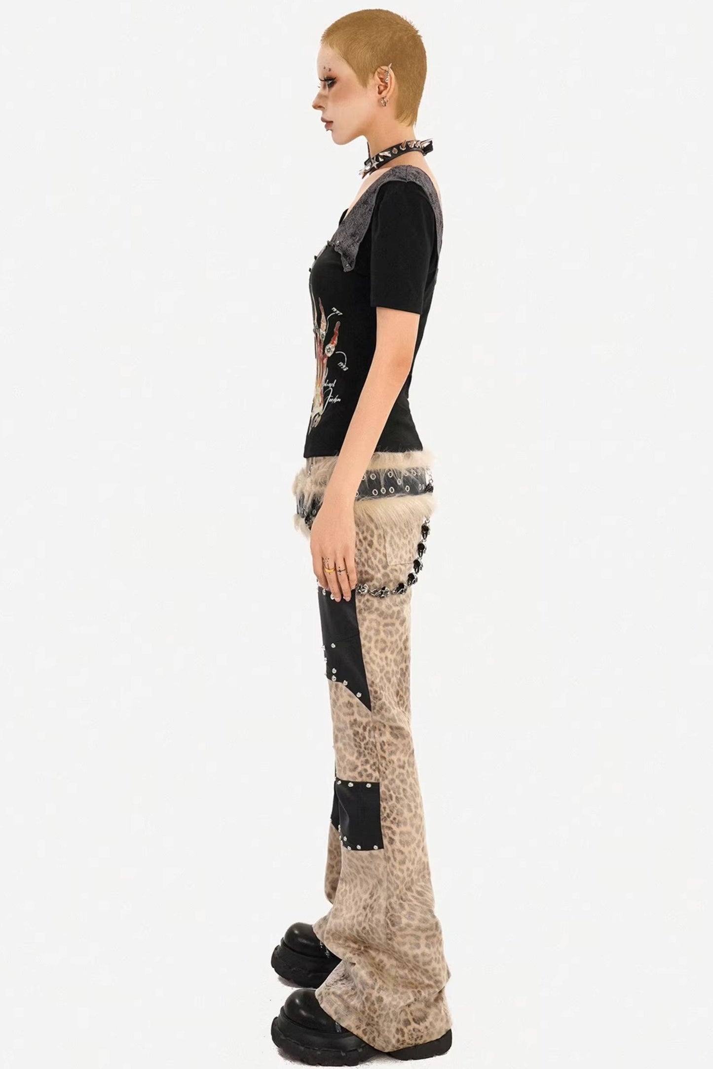 Gothic Lace-Up Rock Top