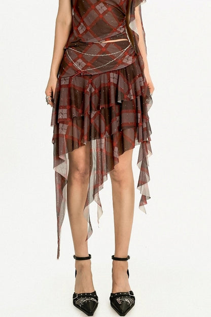 Summer Babes Plaid Skirt