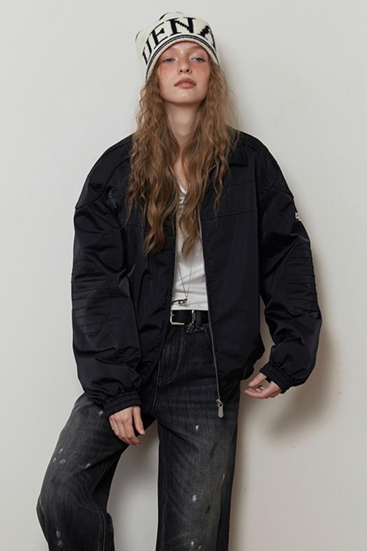 Uena Black Cotton Jacket