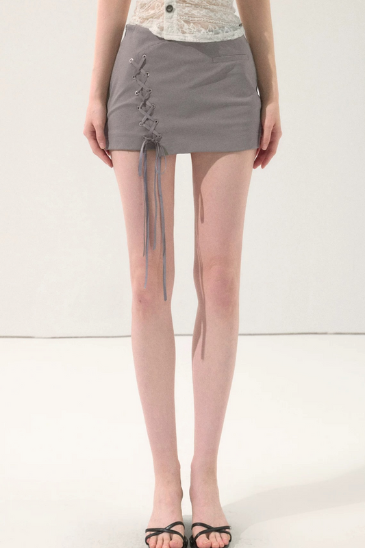 Sweet Lace-Up Summer Skirt