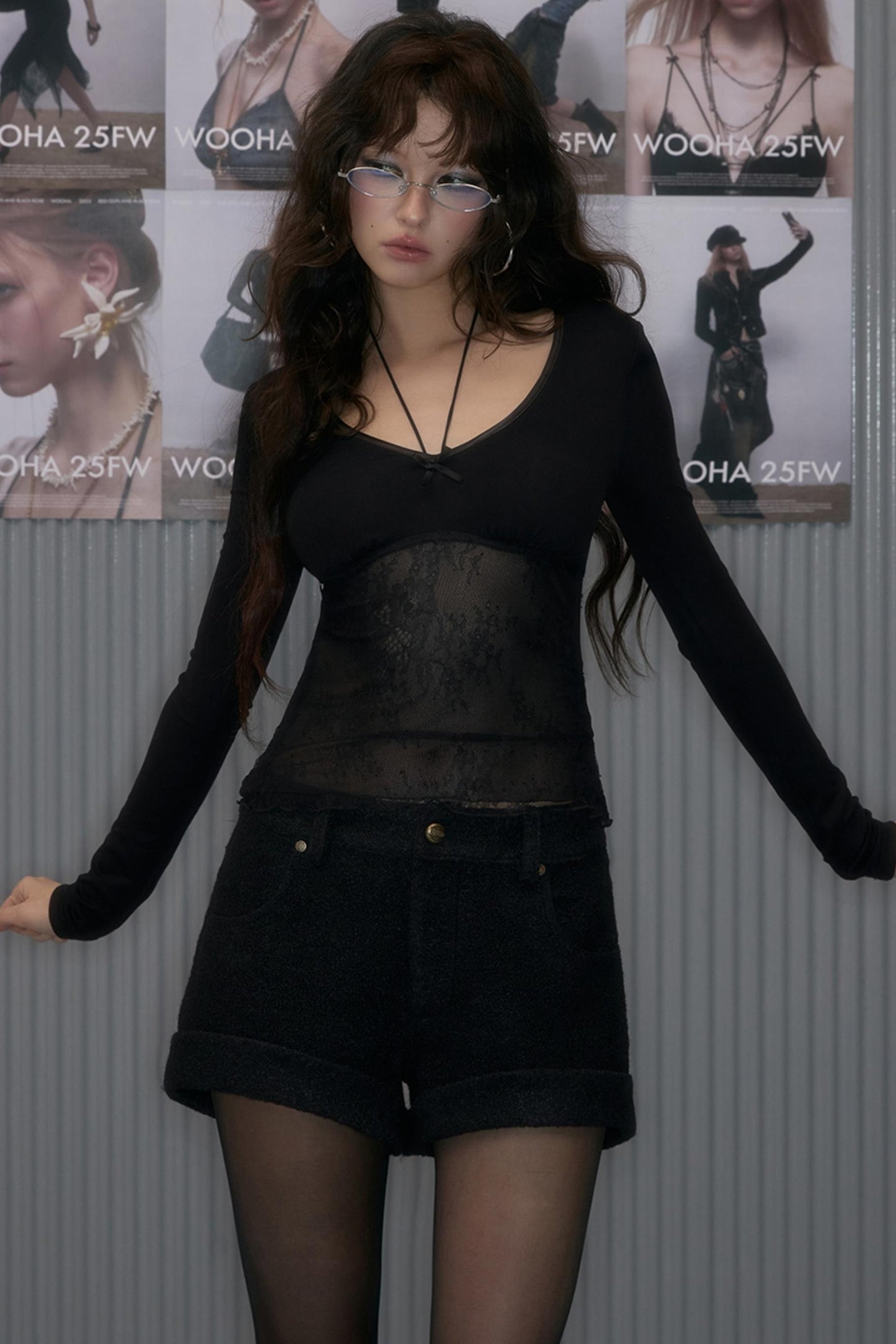 Lace Long Sleeve T-Shirt