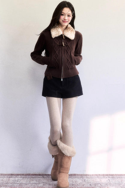 Little Deer Cable Knit Sweater