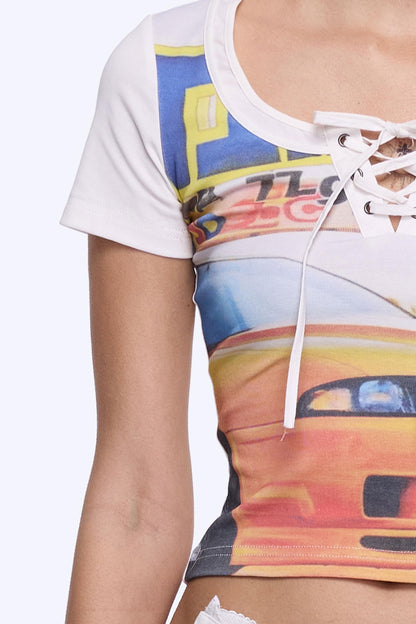 Patchwork Racing Tee