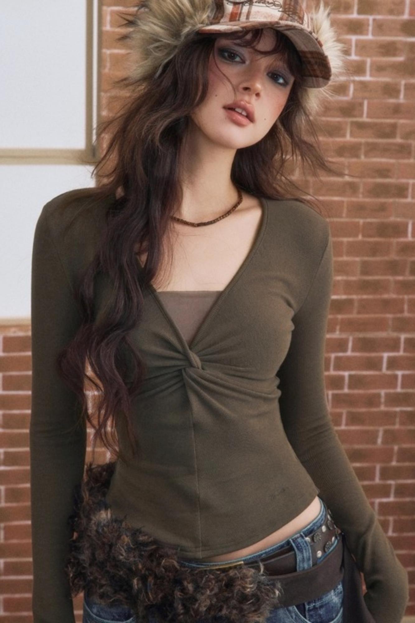 Winter V-Neck T-Shirt