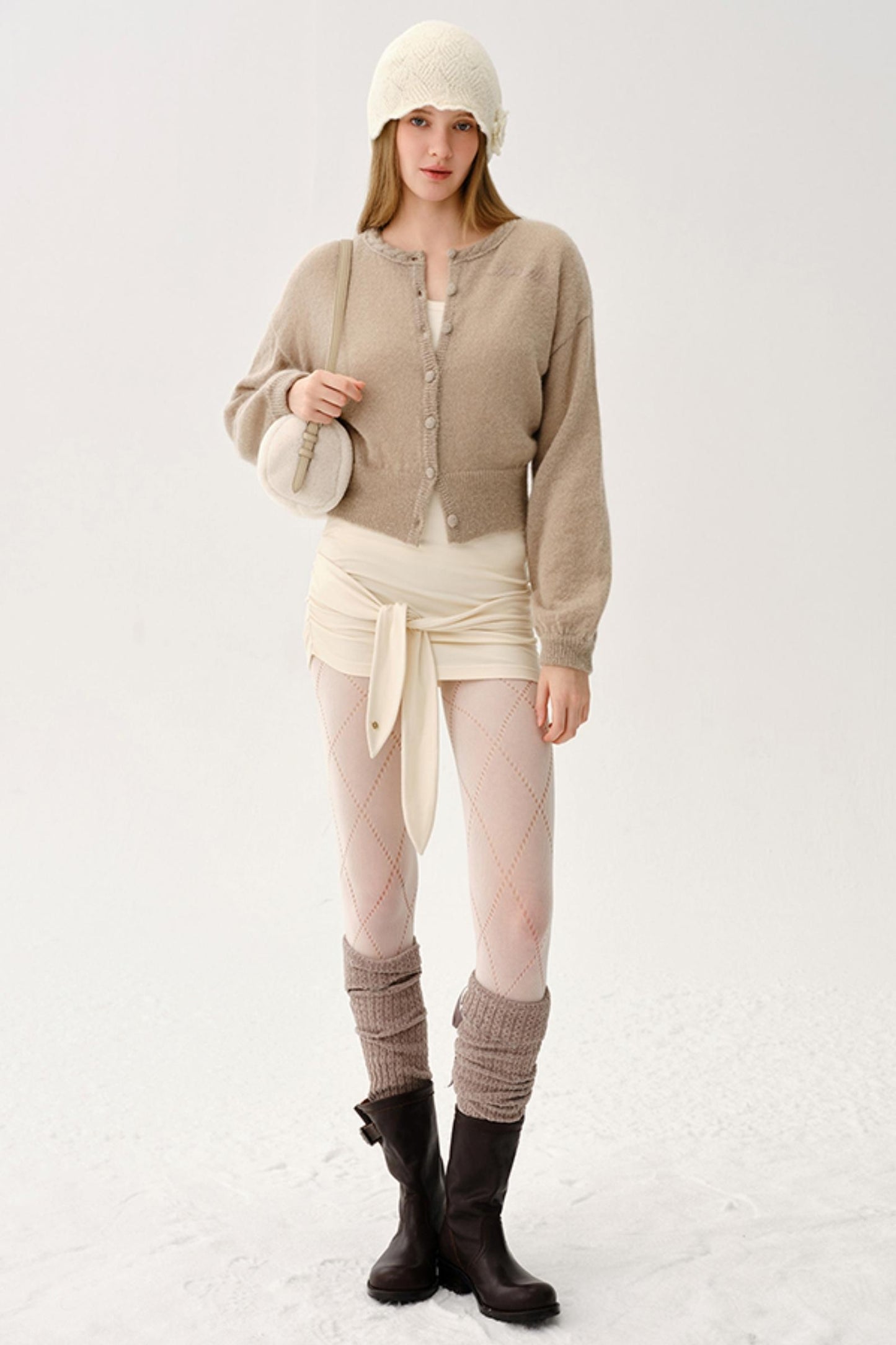 Alpaca Wool Embroidered Cardigan