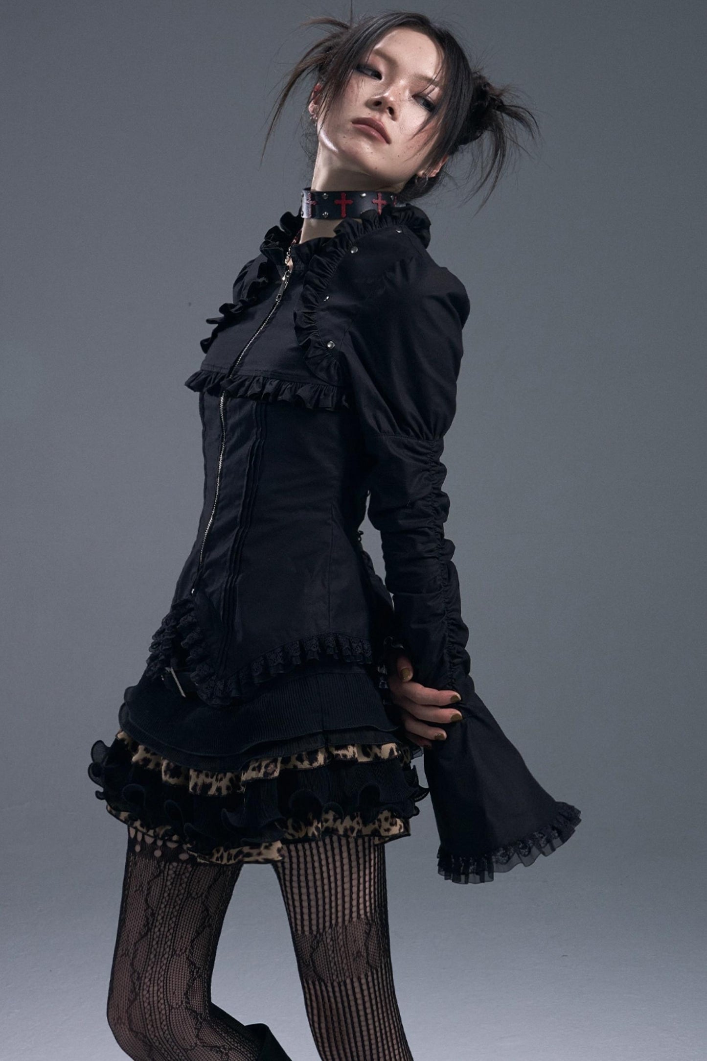 Gothic Vintage Lace Bell Sleeves Top