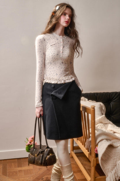 Milky Way Cotton Lace Top