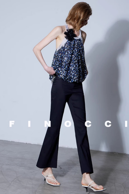 Tencel Linen Flared Pants