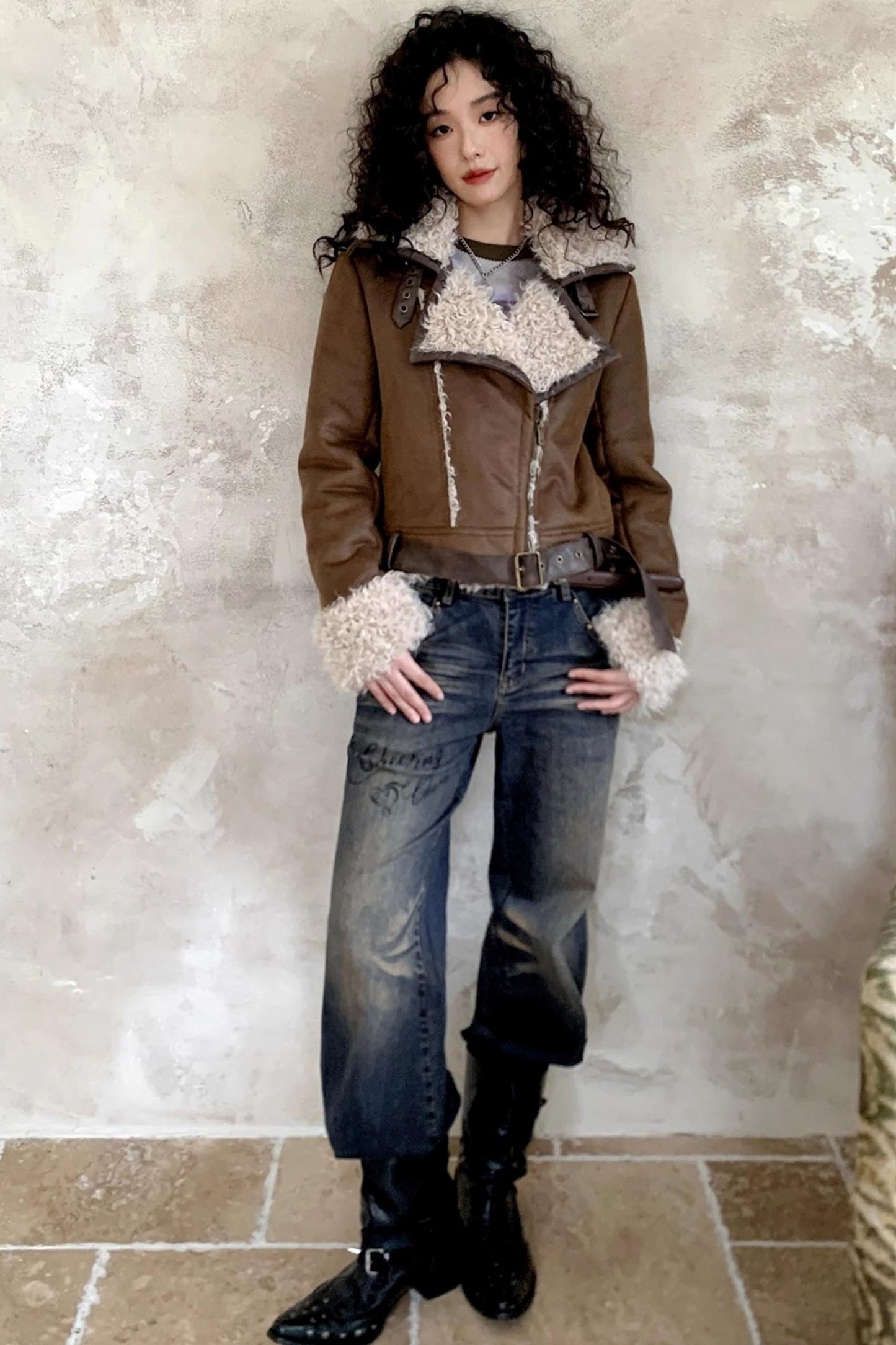 Warm Brown Suede Jacket