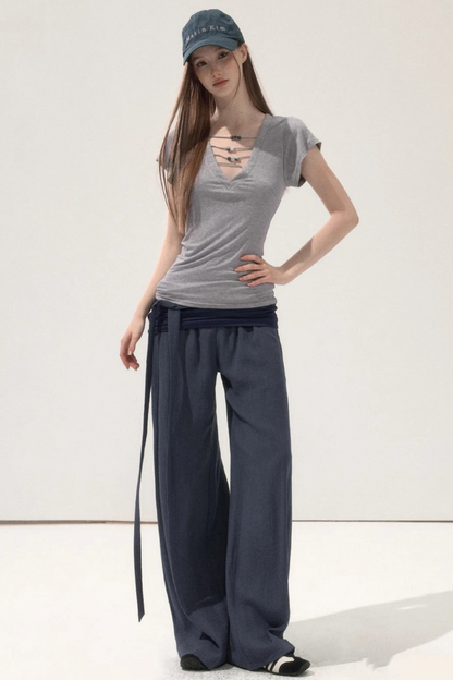 Waist Tie Summer Pants