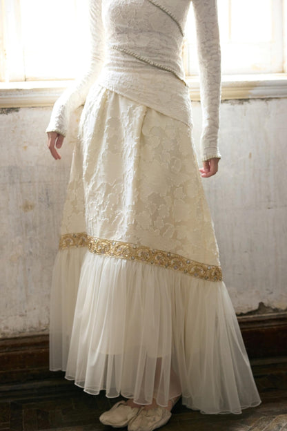 Cut Flower Mesh Skirt