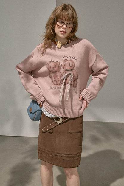 Winter Straight Leather Skirt