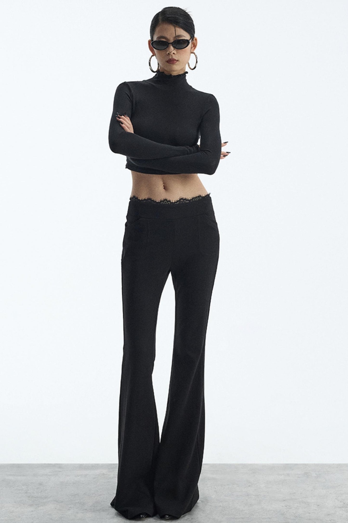 Black Flared Pants