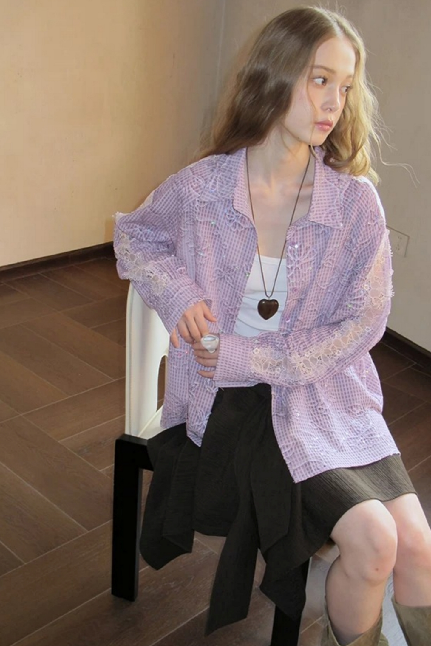 Miss Muse Sequin Lace Top