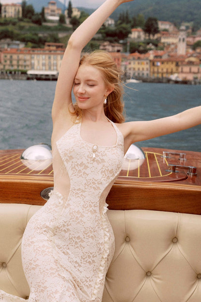 Heartbeat Mermaid Lace Maxi Dress