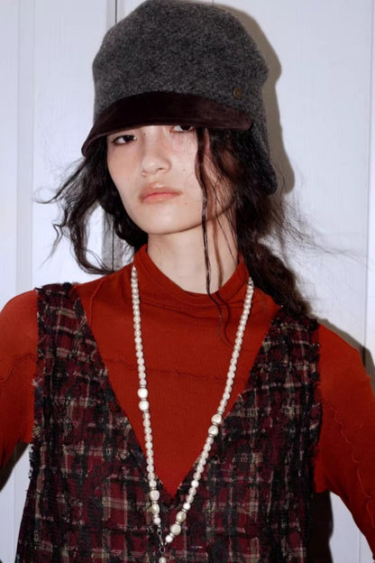 Vintage Suede Sleeveless Dress