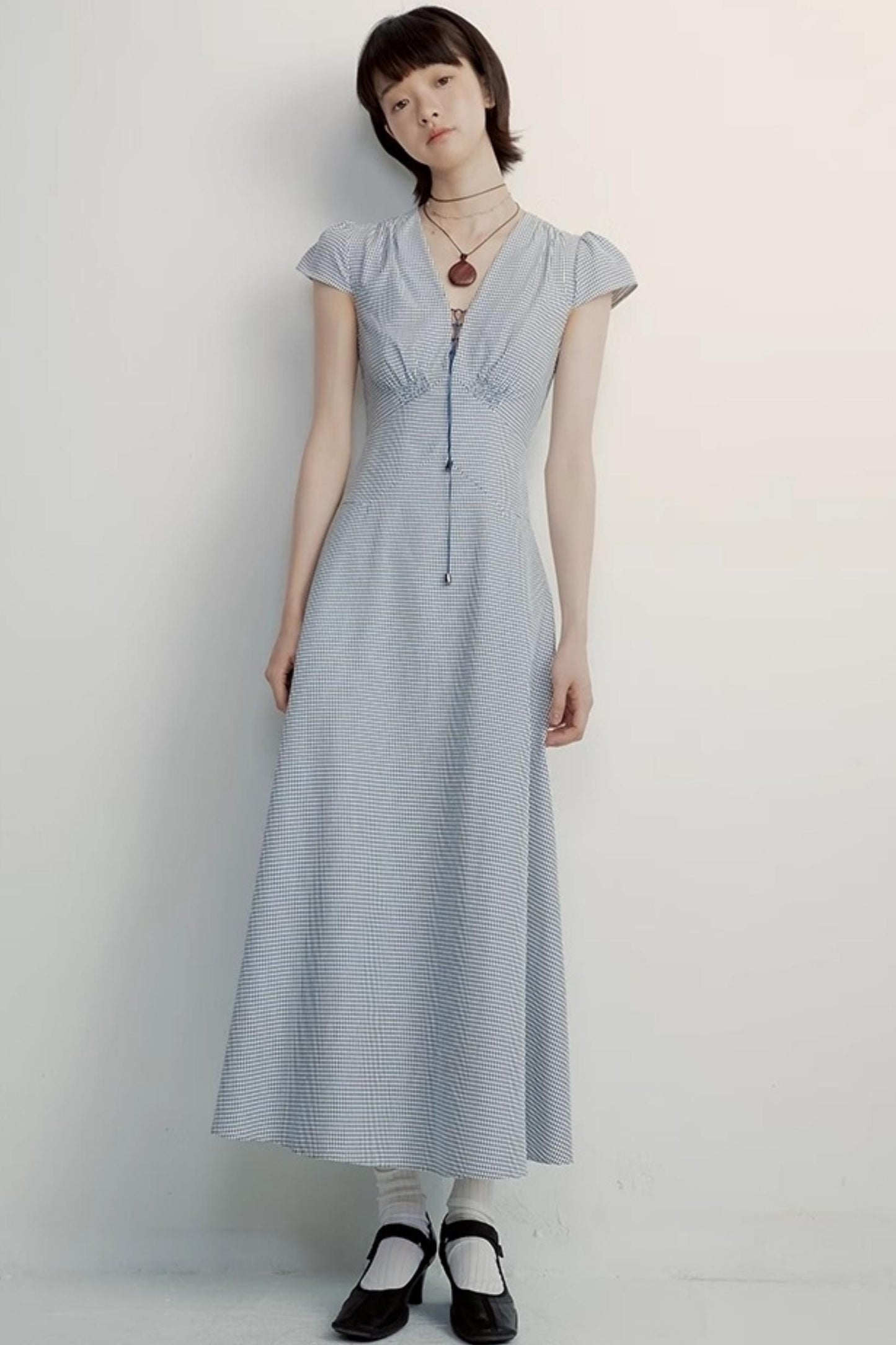 Chic Cotton V-Neck Dress