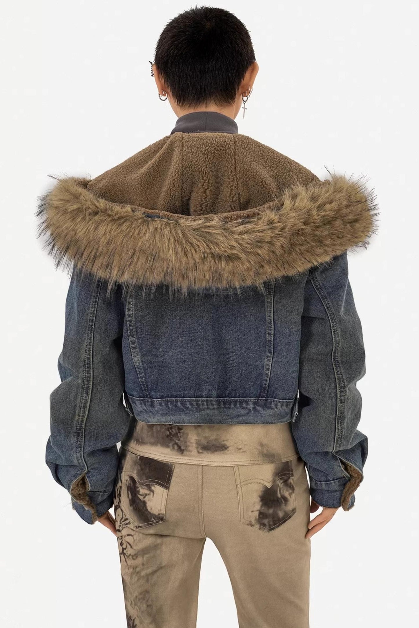 Retro Hooded Denim Jacket