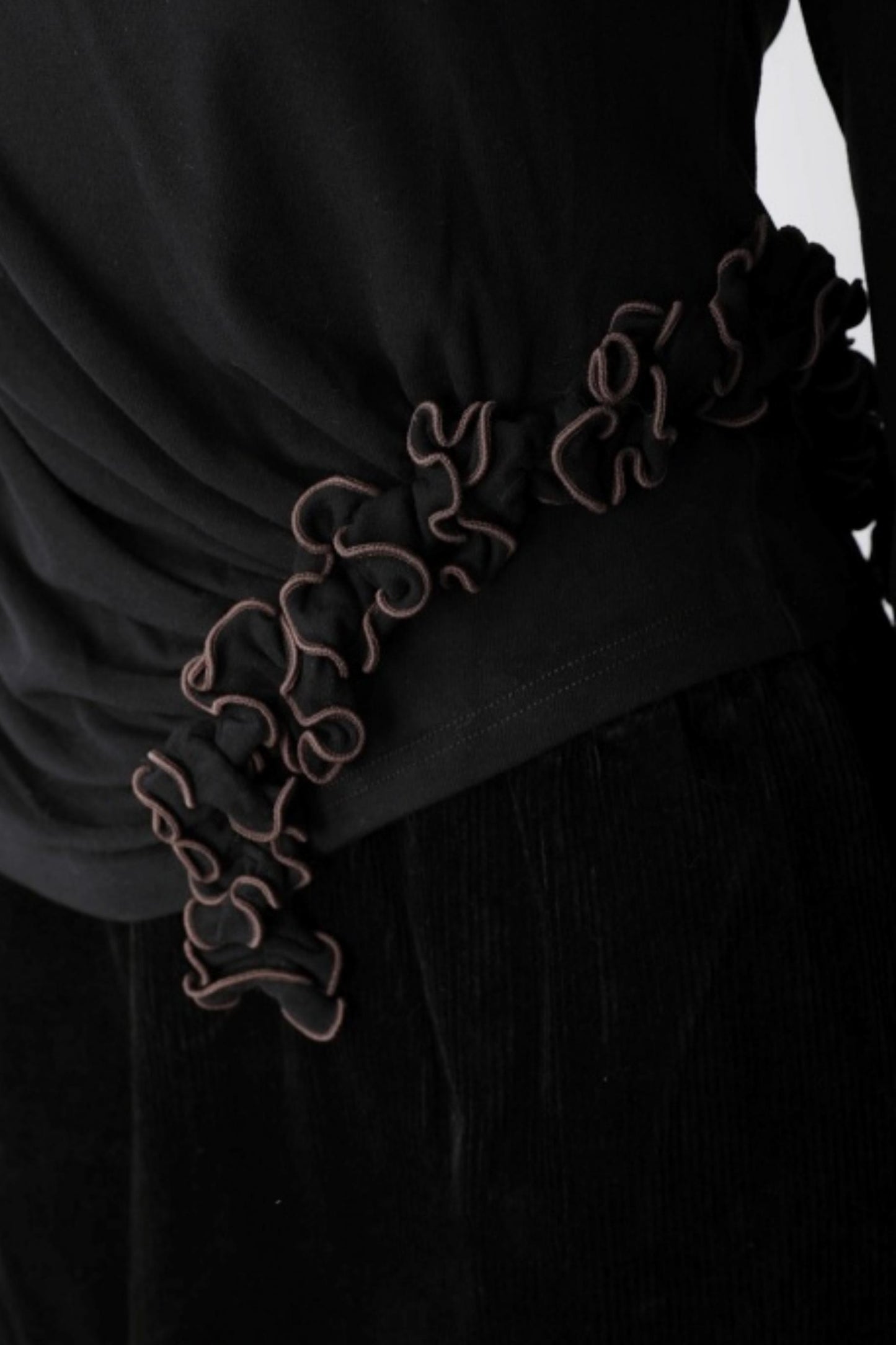 Dark Night Ruffle Top