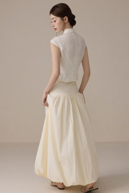 Romantic Cloud A-Line Skirt