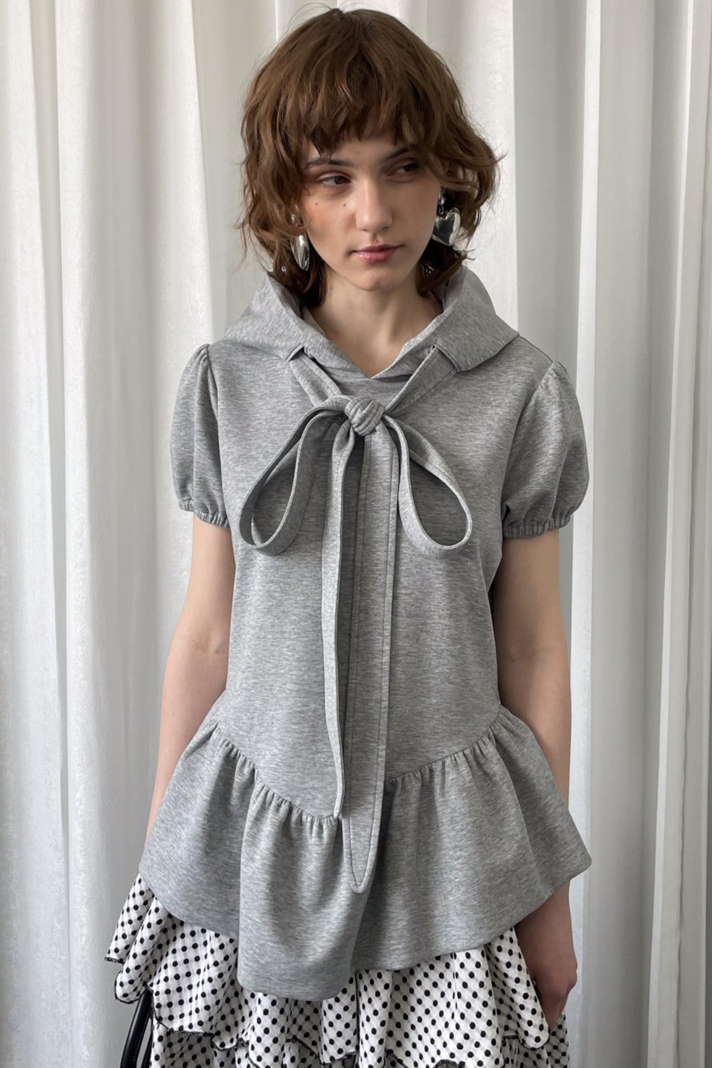 Gray Hooded Tee