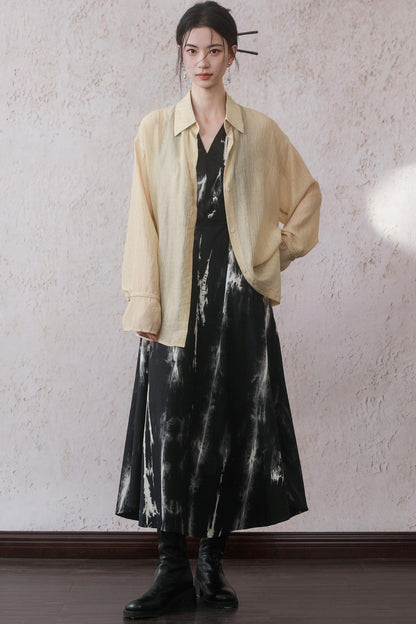 Twisted Flutter Tank Dress