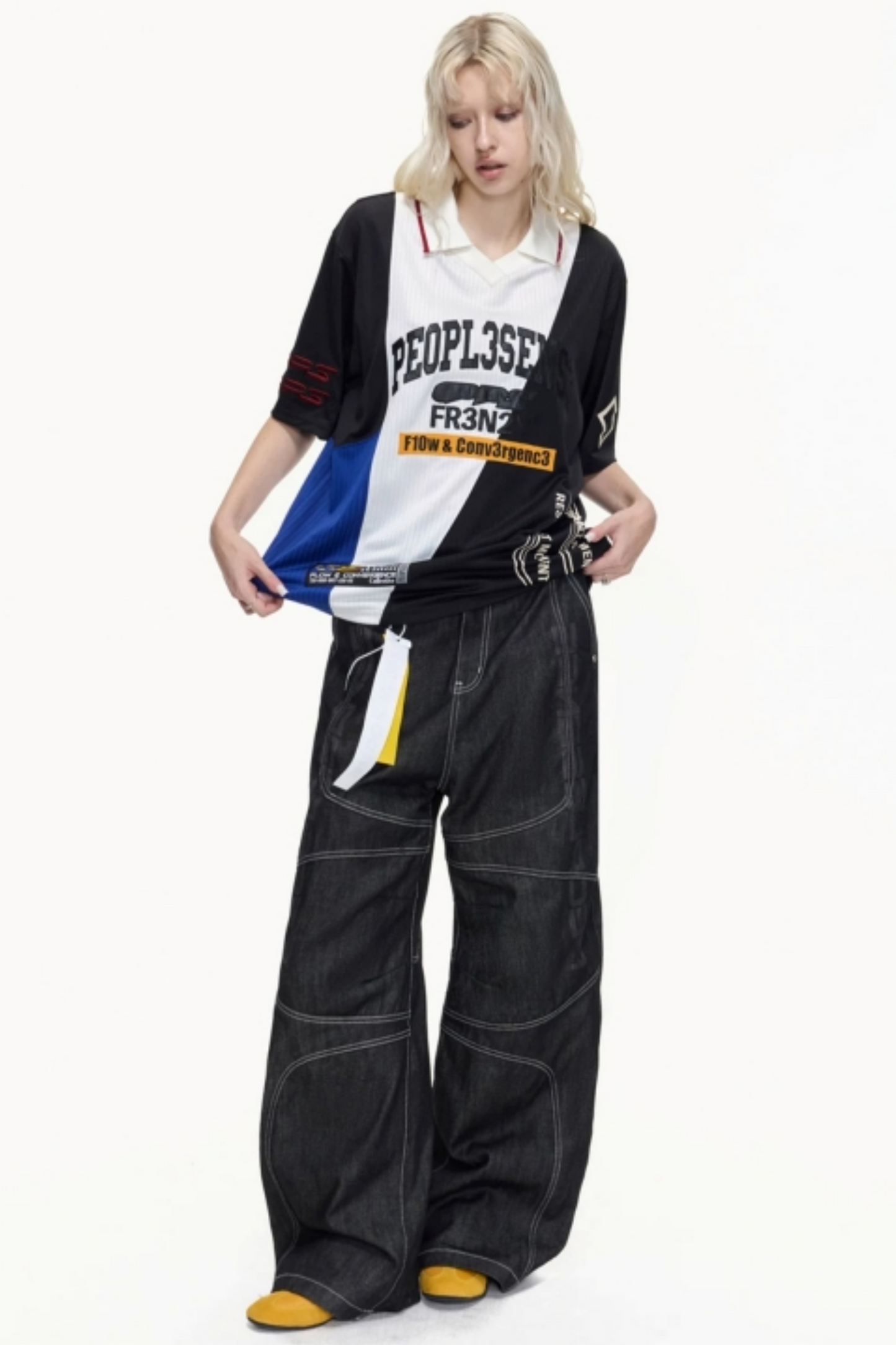 American Jersey Polo Top