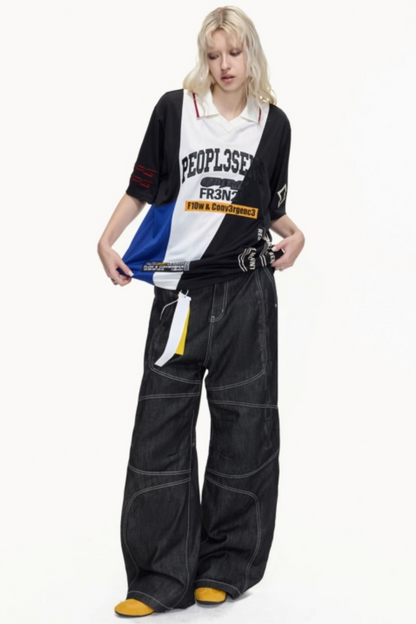 American Jersey Polo Top