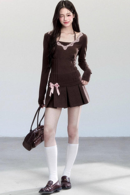 Lace Halterneck Base Layer Top