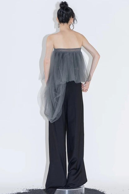 Layered Mesh Tube Top and Skirt Set-Up