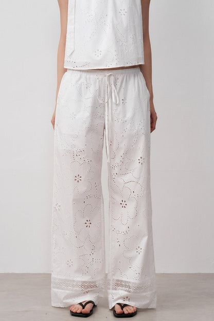 Resort Lace Straight Pants
