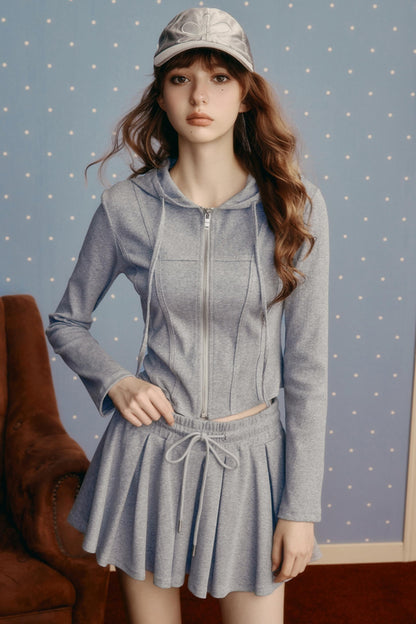 Casual Preppy Style Skirt