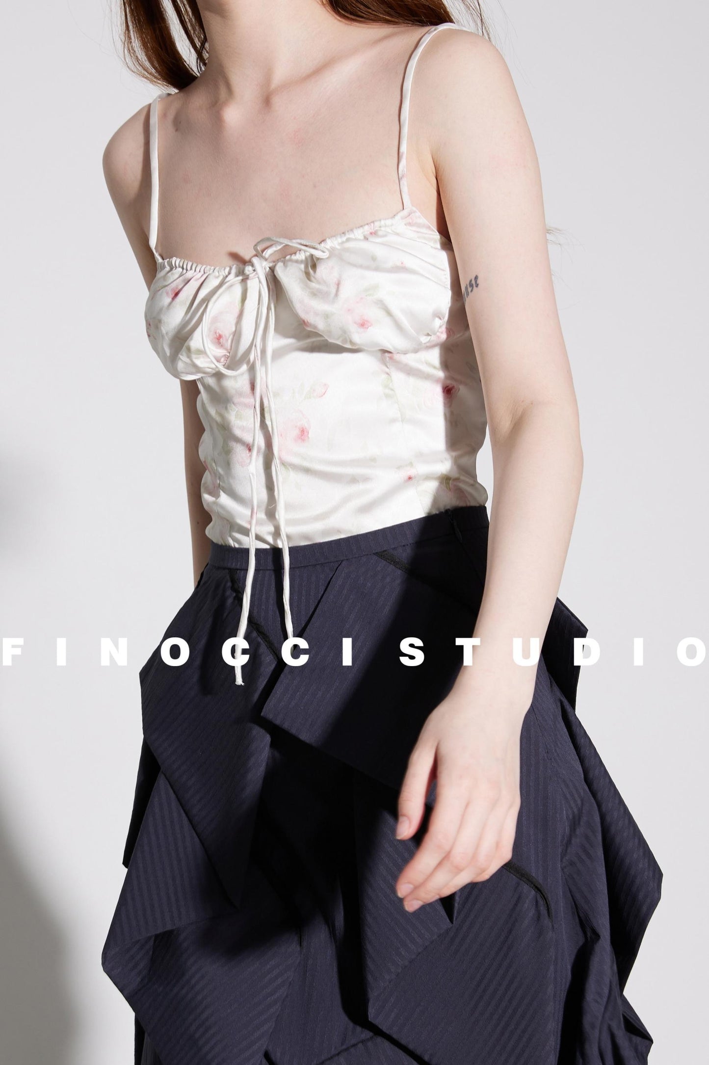 Summer Satin Floral Lingerie Set-Up