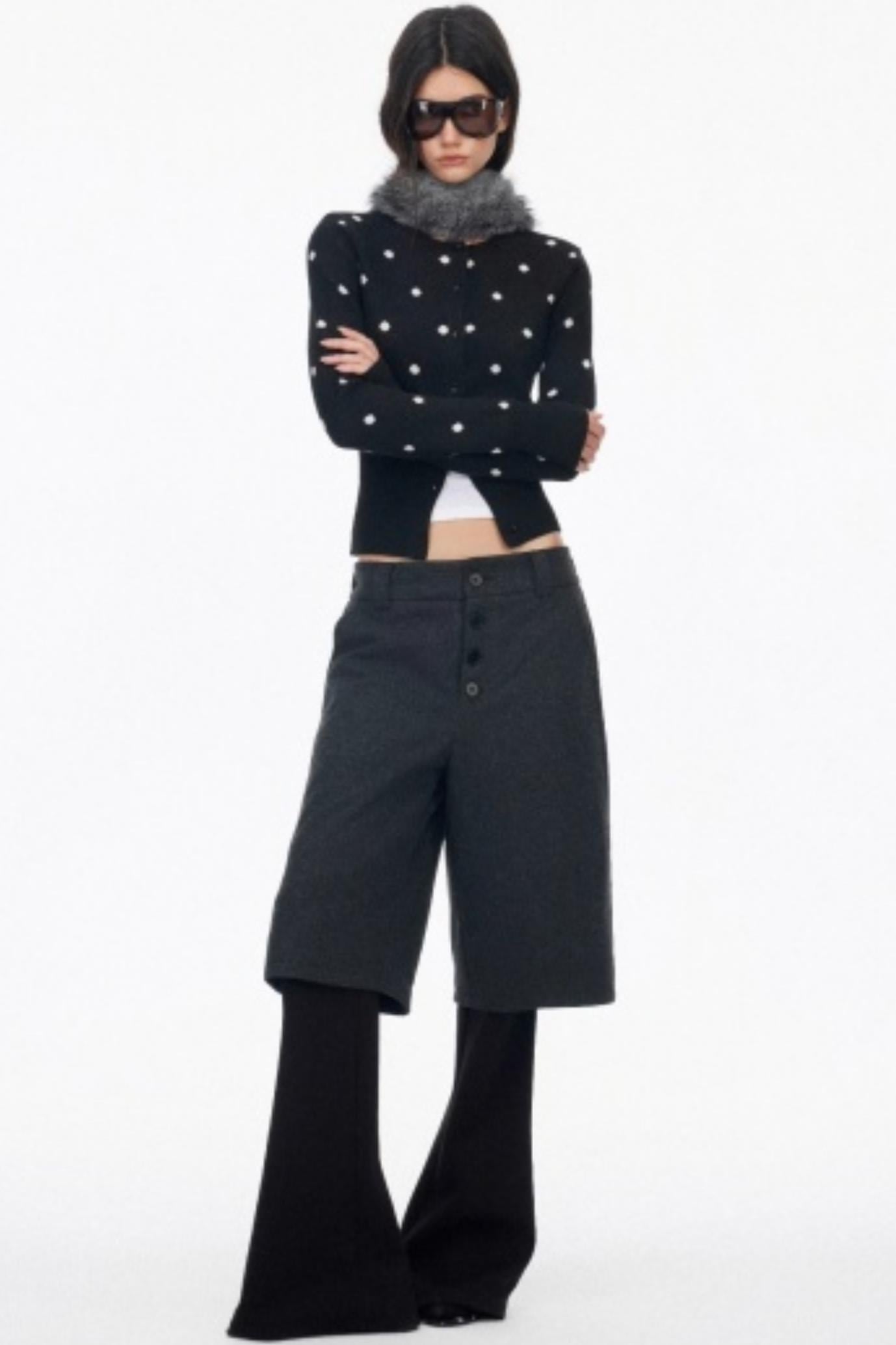 High-End Layered Bootcut Pants