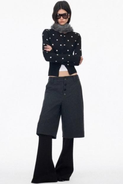 High-End Layered Bootcut Pants