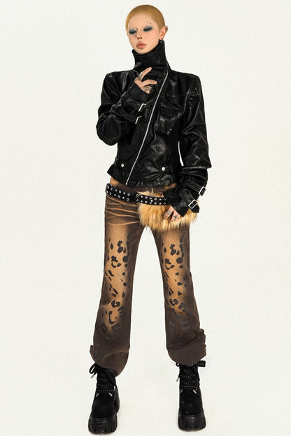 Black Punk Biker Jacket