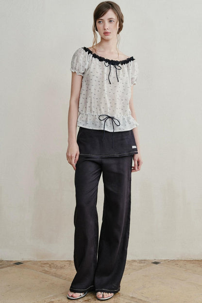 Sweet Lace Ramie Top