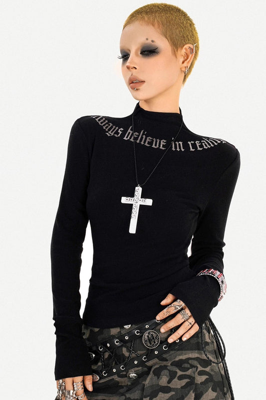 Slim-Fit Autumn Collar Top