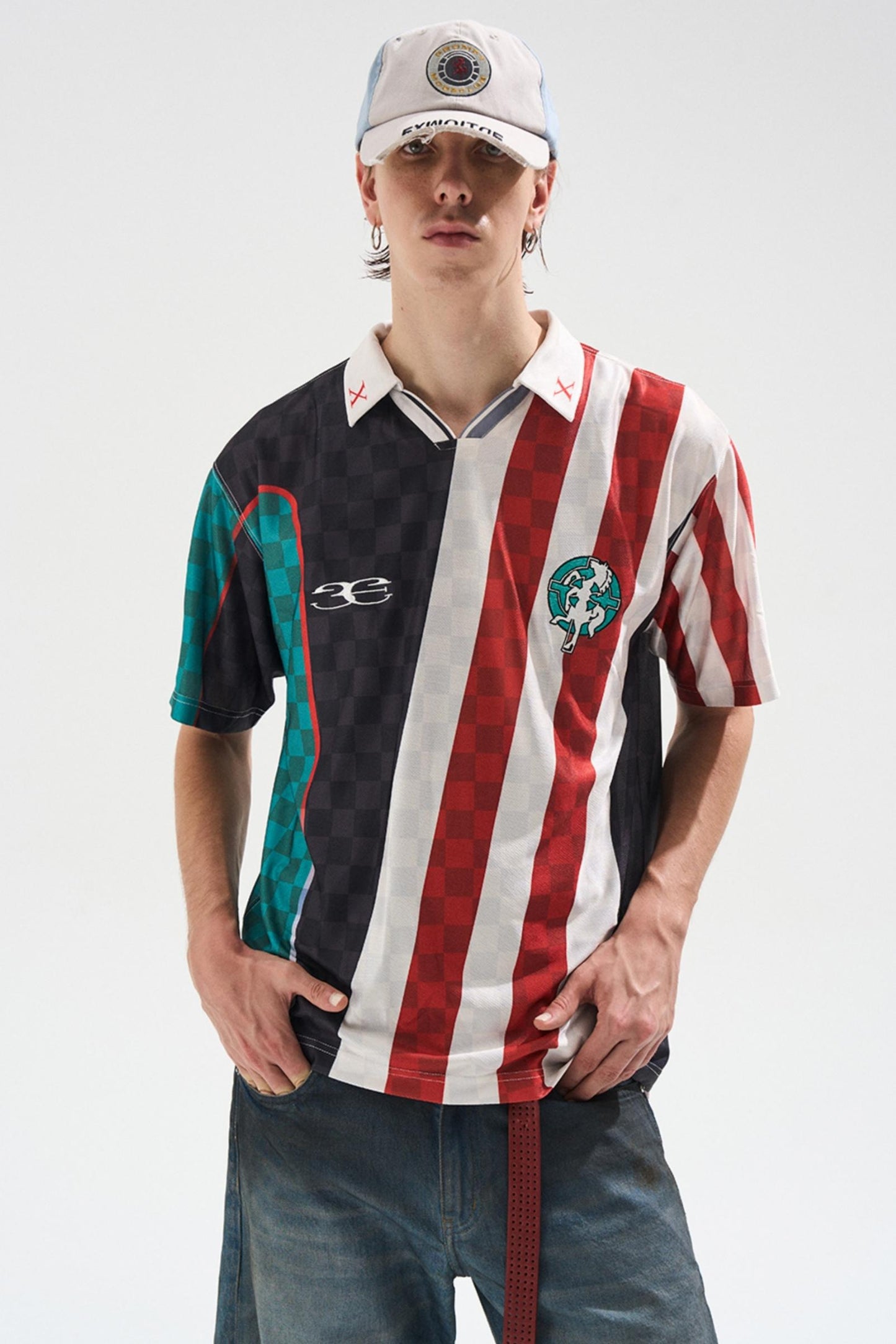 Digital Jersey Polo Top