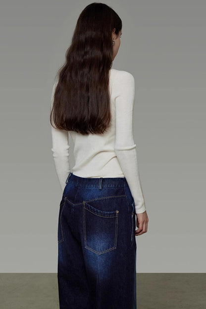 Vintage Winter High-Waisted Slimming Jeans