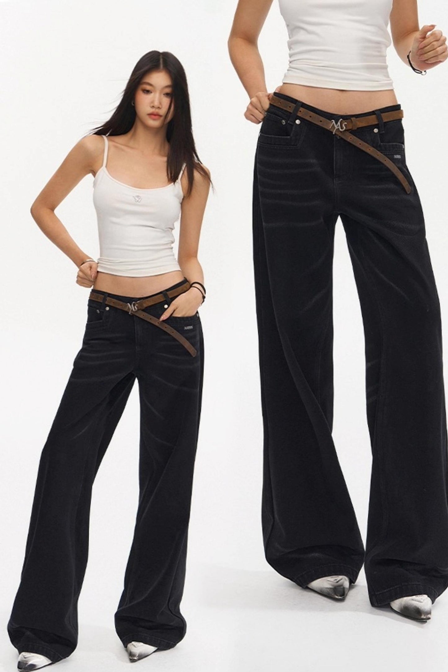 High-Line Logo Leather Belt