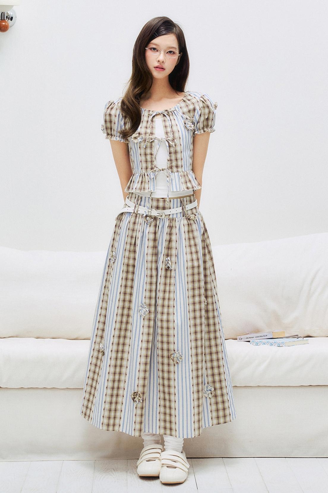 Floral Patchwork Bastier Skirt Set-Up