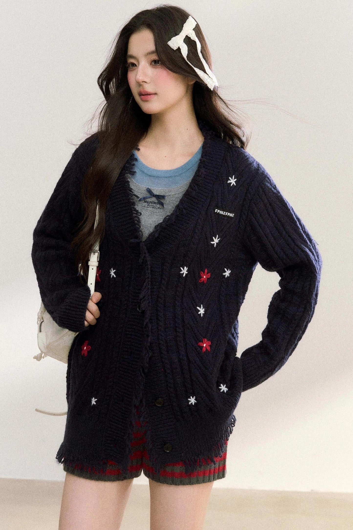 Floral V-Neck Cardigan