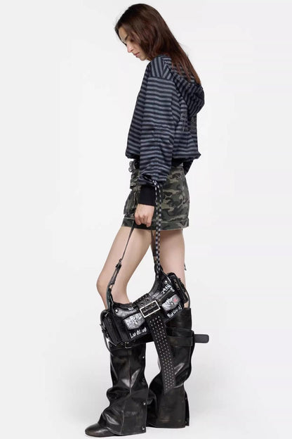 Diamond Hooded T-Shirt