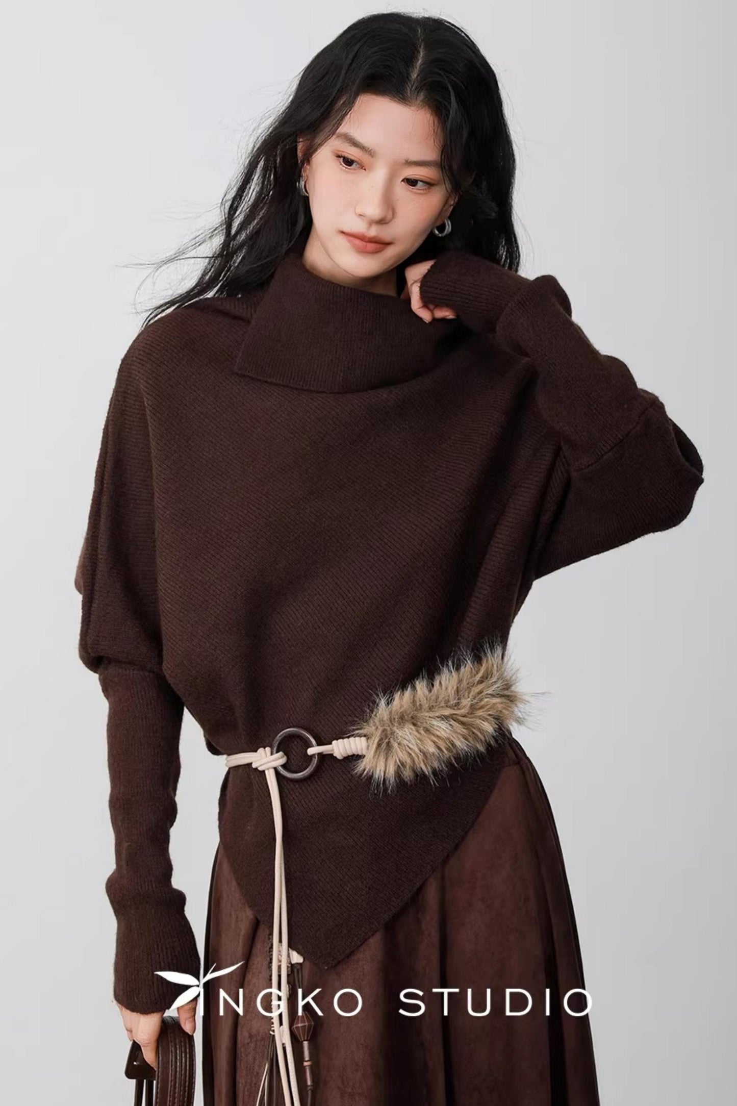 Ingko Latte Batwing Sweater
