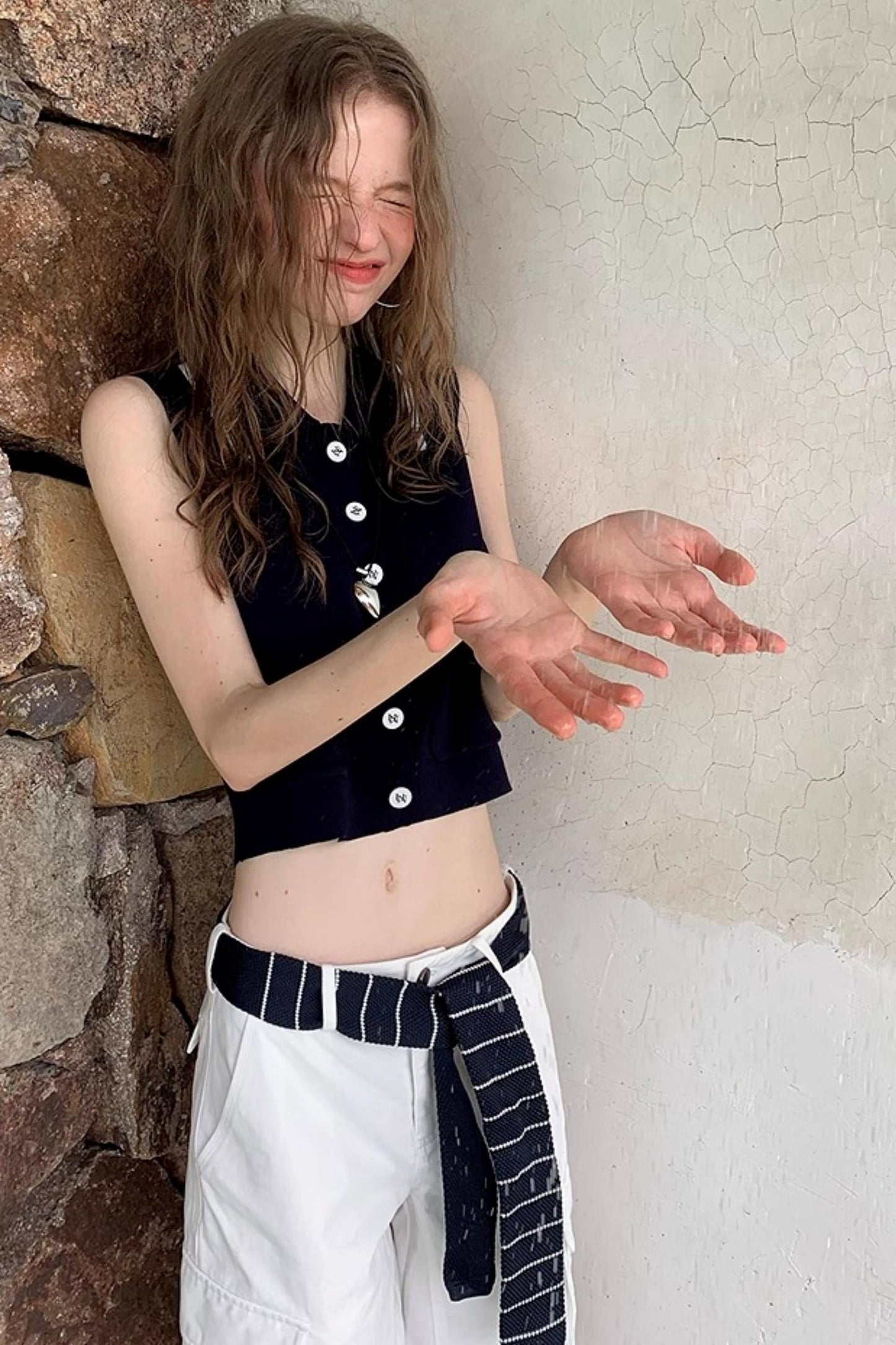 Color-Blocked Knit Tank Top