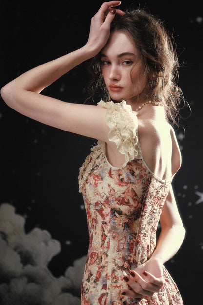 French Lace Floral Dress Set-Up